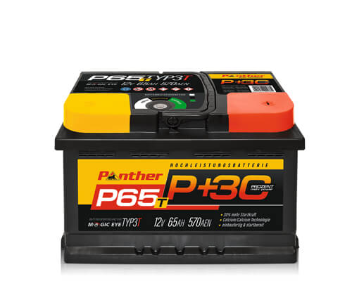 Panther P+30% Line 12V 65Ah 650A/EN gefüllt  246 x 175 x 190 mm (LxBxH)