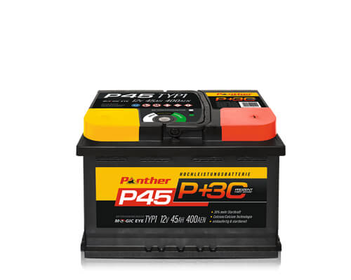 Panther +30% Line 12V 45 Ah 450A/EN gefüllt  211 x 175 x 190 mm (LxBxH)